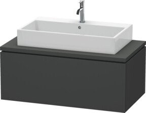 Duravit Waschtischunterschrank L-Cube in Graphit Matt mit einem Auszug, Breite: 102 cm, Tiefe: 54,7 cm, Höhe: 40 cm - Bild 1