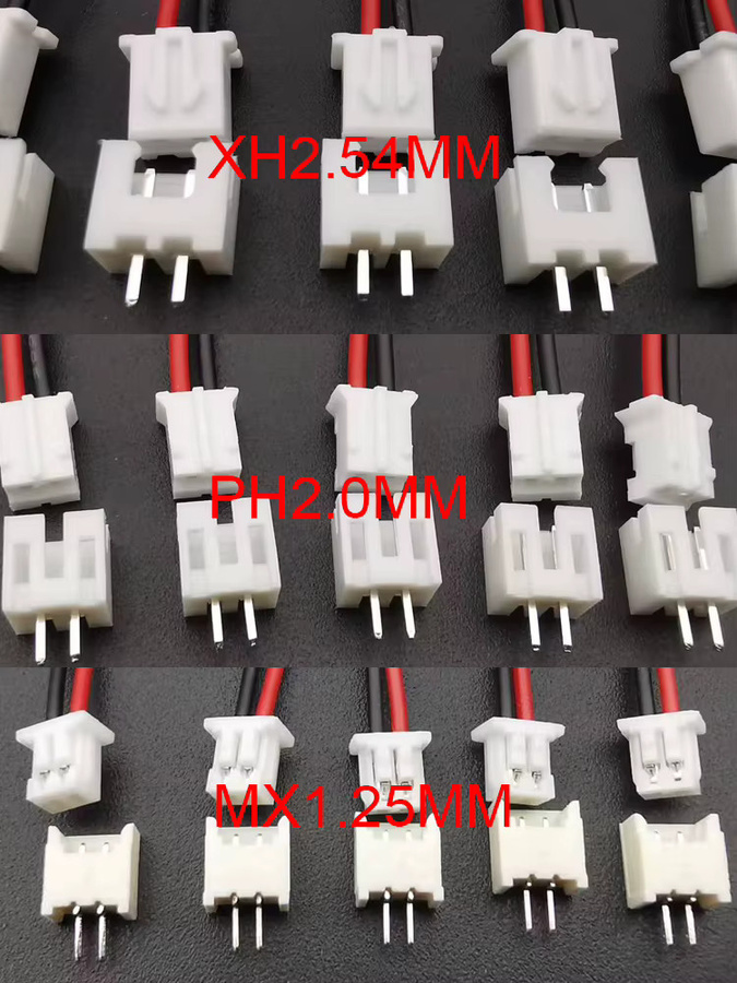 ALLiSHOP 5 Sets JST XH2.54 PH2.0 1,25mm 2-Pin Stecker und Buchsen Set mit Kabeln für Terminal Anschlüsse - Bild 2