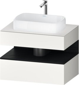 Duravit Waschtischunterschrank Qatego in Weiß, B/T/H: 80 x 55 x 60 cm - Bild 1