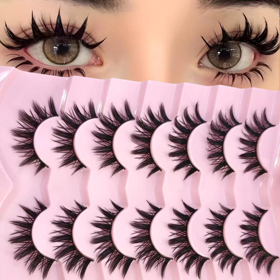 3DFaux Falsche Wimpern, Black, 20 Paar, Unisex - Bild 2