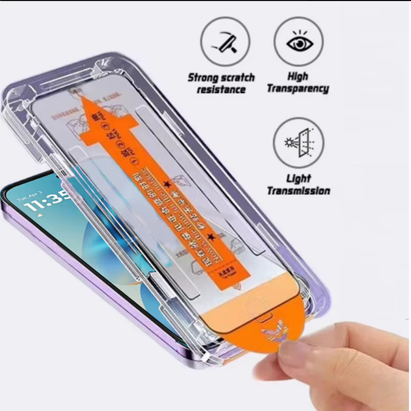 Motorola Moto G67 Schutzfolie aus gehärtetem Glas mit 9H Härtegrad und vollständiger Abdeckung in Transparent - Bild 2