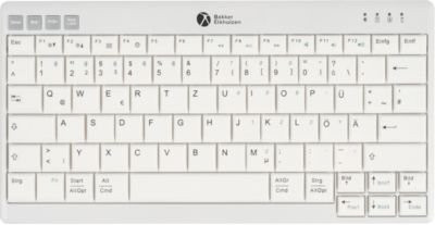 BakkerElkhuizen Tastatur UltraBoard 950 V2 Wireless mit Bluetooth und USB-C, QWERTZ Layout, hellgrau - Bild 1