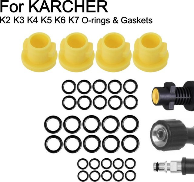 Kärcher Ersatzteil-Set Dichtungs-O-Ring und Kappe für Lance Schlauchdüse und Bürste der Hochdruckreiniger K2 K3 K4 K5 K6 K7, Artikel 2.640-729.0 - Bild 1