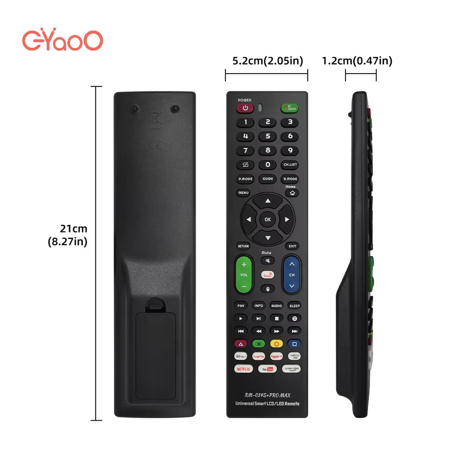 EYAOO Universelle TV-Fernbedienung RM-014S+ Pro Max in Schwarz - Bild 5