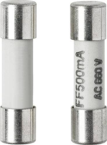 Voltcraft 123421 Feinsicherung Superflink-FF, 500mA, 660V, transparent, Durchmesser: 5 mm, Länge: 20 mm - Bild 1