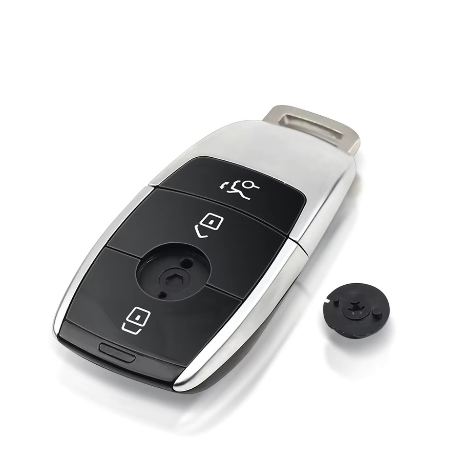 KEYYOU 3-Tasten-Autoschlüsselgehäuse für Mercedes Benz in Schwarz - Bild 2