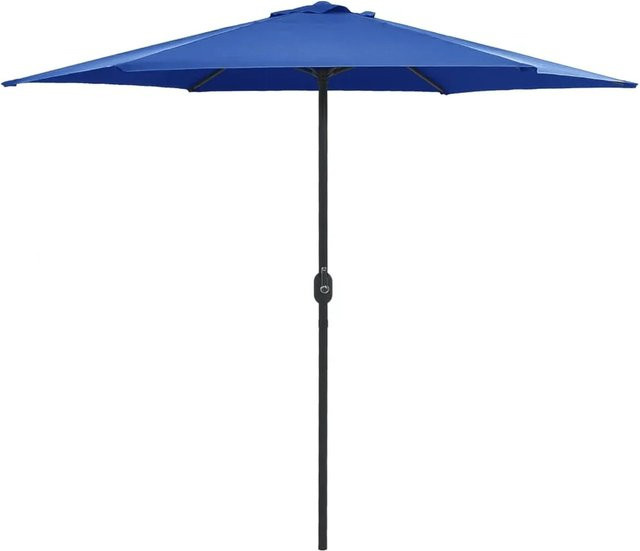 furnicato Sonnenschirm mit Aluminium-Mast in Blau, B/T/H: 270 x 246 cm - Bild 1