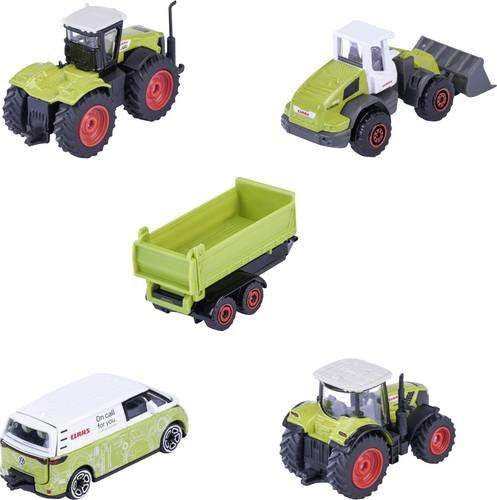 Majorette Claas Volkswagen VW Claas Farm, Fertigmodell, 5-teiliges Set - Bild 1
