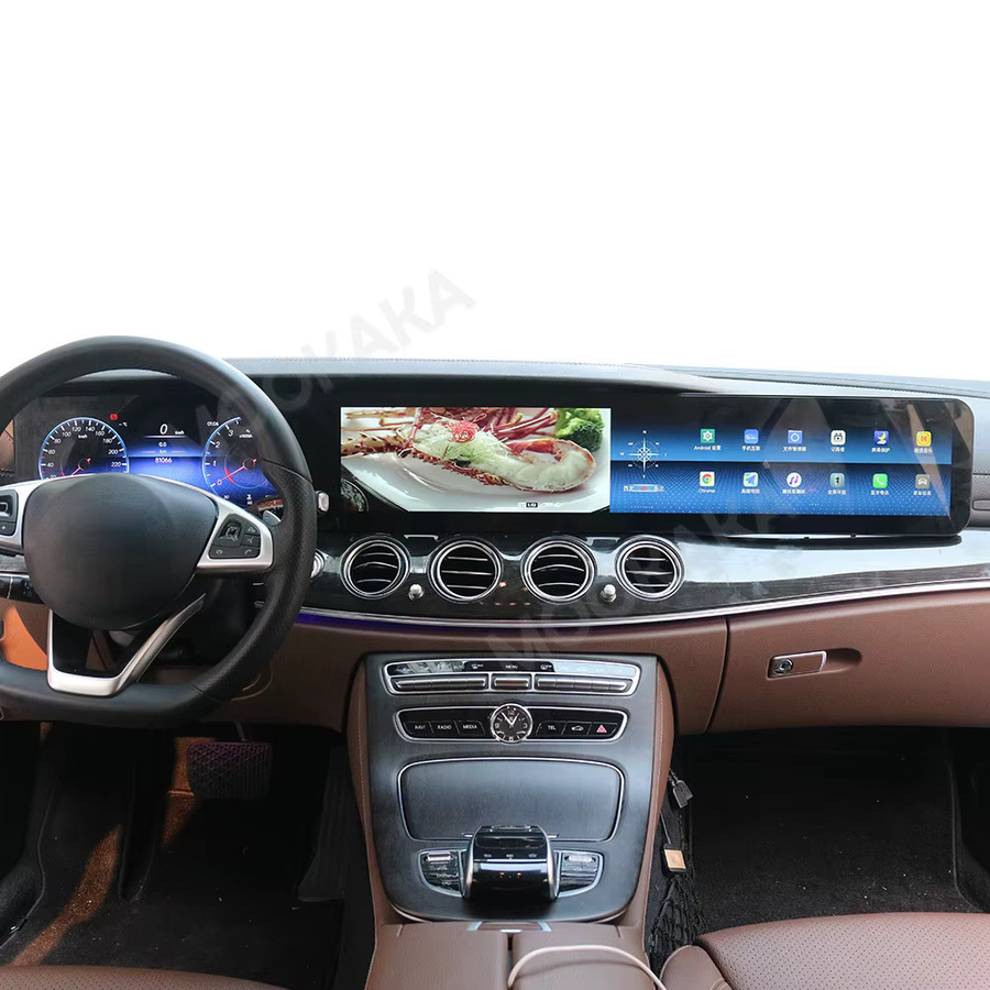 MOOKAKA 38,5 Zoll Dreifachbildschirm Android Autoradio für Mercedes-Benz E-Klasse W213 2016-2020 mit GPS und Carplay in Schwarz - Bild 6