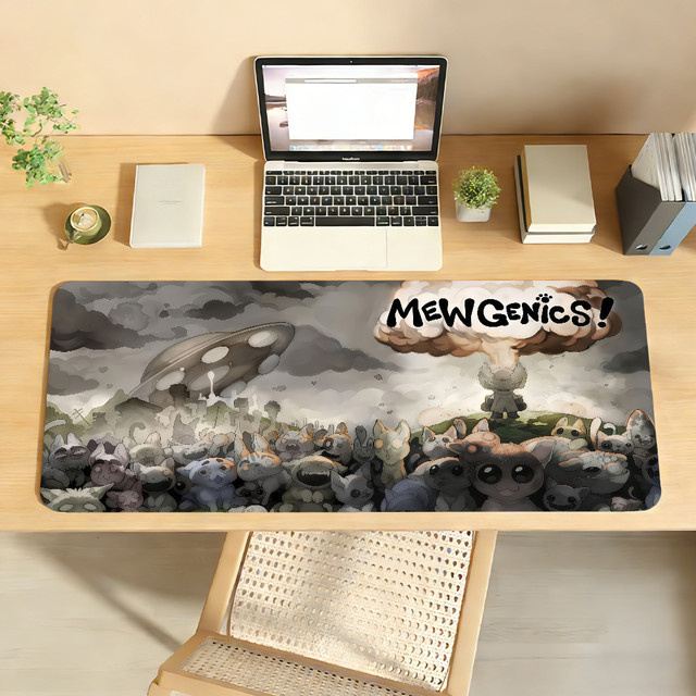 Mewgenics Mauspad für Computer und Laptop, rutschfeste Gummi-Mausmatte für Gamer in Multicolour - Bild 1