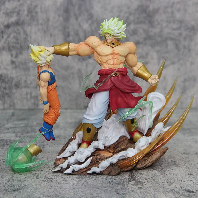 Bandai Dragon Ball Anime Actionfigur Broly vs. Son Goku aus PVC, mehrfarbig, Höhe: 20 cm - Bild 4