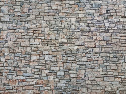 NOCH 3D-Kartonplatte Bruchsteinmauer, Grau, 1:87 (Spur H0) - Bild 1