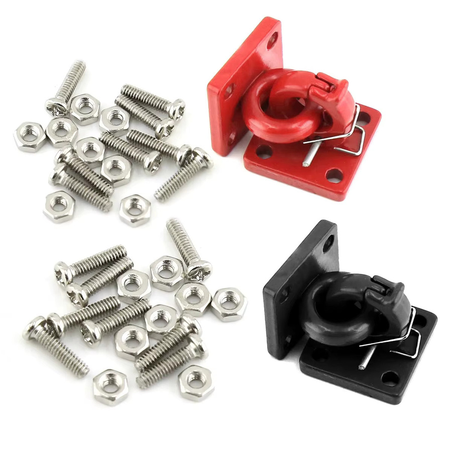 Axial Metallstoßstange D-Ring Roter Abschlepphaken, 2-teiliges Set - Bild 2