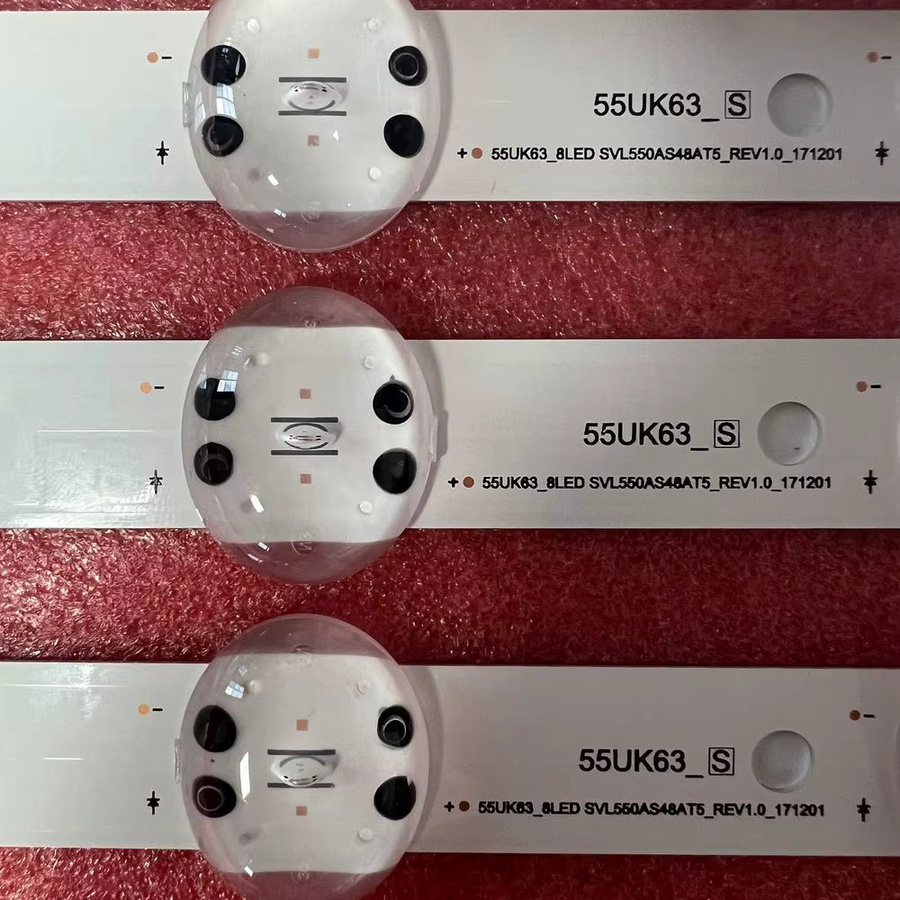 LED Backlight Streifen für TV mit 8 LEDs in Weiß für Modelle 55 UN6950ZUA, 55 UK6470PLC, 55 UK6450PLC, 55 UM7000PLC, 55 UM7600PLA und NC55DGG - Bild 2