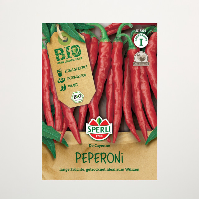 Sperli Peperoni Da Cayenne Bio Gemüsesamen - Bild 1