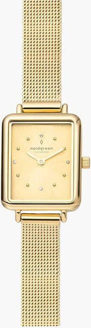 Nordgreen Damenuhr Allure, Quarz, Edelstahl, Gold, 20 mm, Eckig - Bild 1