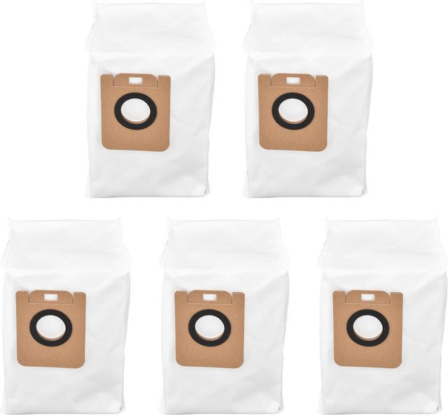 5 Stück Staubsauger-Staubbeutel für Dreame Bot Z10 Pro und L10 Plus in Beige und Weiß - Bild 1