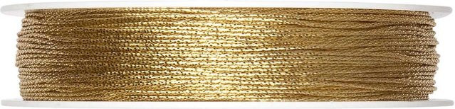 Halbach Kordel aus Acetat in Gold, 1 mm Durchmesser, 30 m Länge - Bild 1