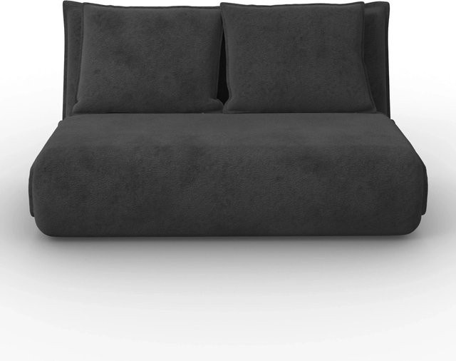 Bessagi Home Schlafsofa Macy Click-Clack in Dunkelgrau mit Bouclé-Bezug und verstellbarer Kopfstütze, B/T/H: 140 x 190 cm - Bild 1