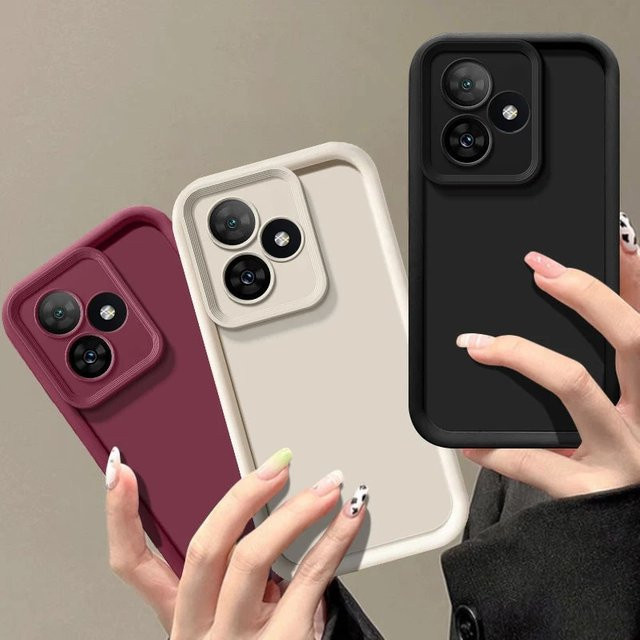 Luxus Matte Soft Cover Schutzhülle für Realme C53, Narzo N53, NOTE50, C51 und C51S in Braun - Bild 1