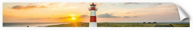 Myspotti Küchenrückwandfolie Leuchtturm Sylt in Multicolor, Selbstklebend, B: 450 cm, H: 60 cm - Bild 1