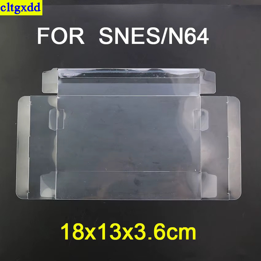 Cltgxdd Transparente PET-Schutzhülle für Spielboxen von Nintendo Switch, N64, GBA, GBC, SNES, NES und PlayStation PS2, PS3, PS4, PS5 - Bild 3