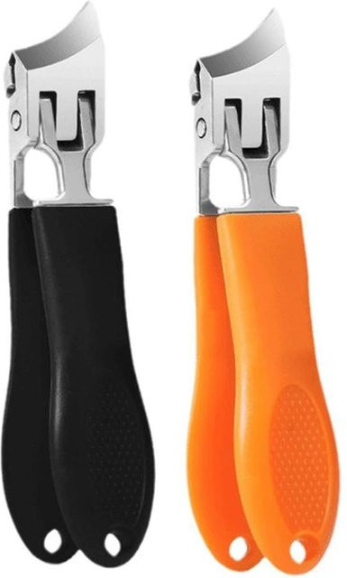 Topfactory Nagelknipser, 2 Stück, schräg und gebogen, schwarz - Bild 1