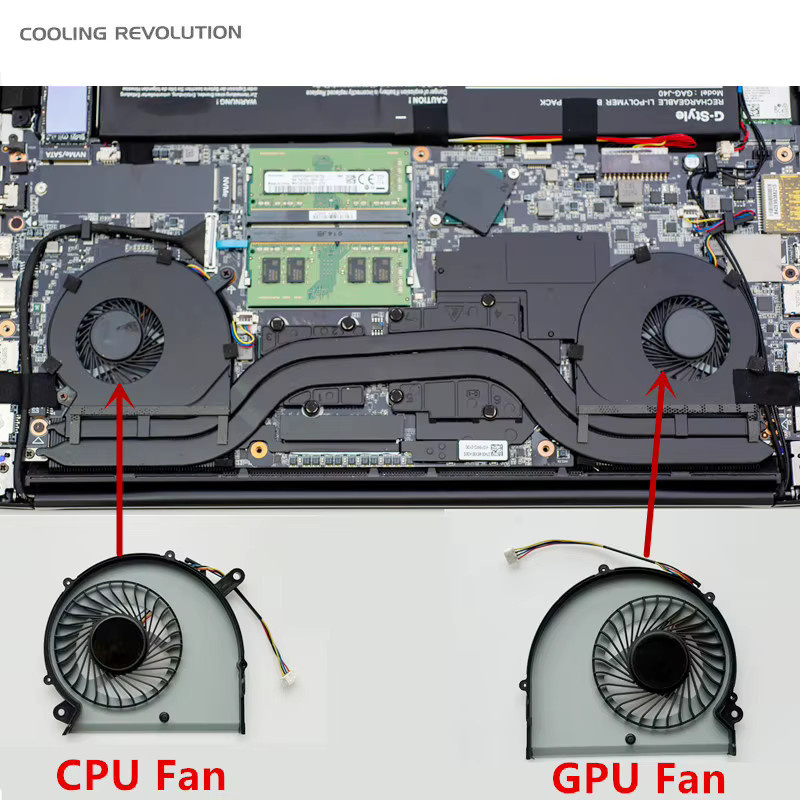 Gigabyte Aero Laptop-CPU-GPU-Lüfter BS5005HS-U2M BS5005HS-U2N 5V 0,5A für Classic 15 X8 X9 Y9 15X V8 15W A-POWER - Bild 2