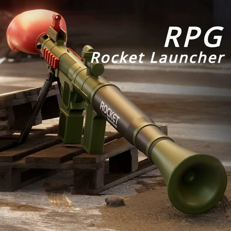MYGVN RPG-Handgranatenwerfer Spielzeugpistole, manueller Luftschuss-Granatenwerfer, Grün - Bild 3
