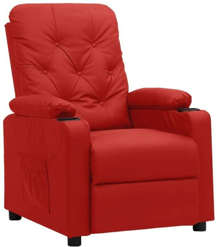 Relaxsessel von vidaxl in Rot aus Kunstleder im modernen Design - Bild 1