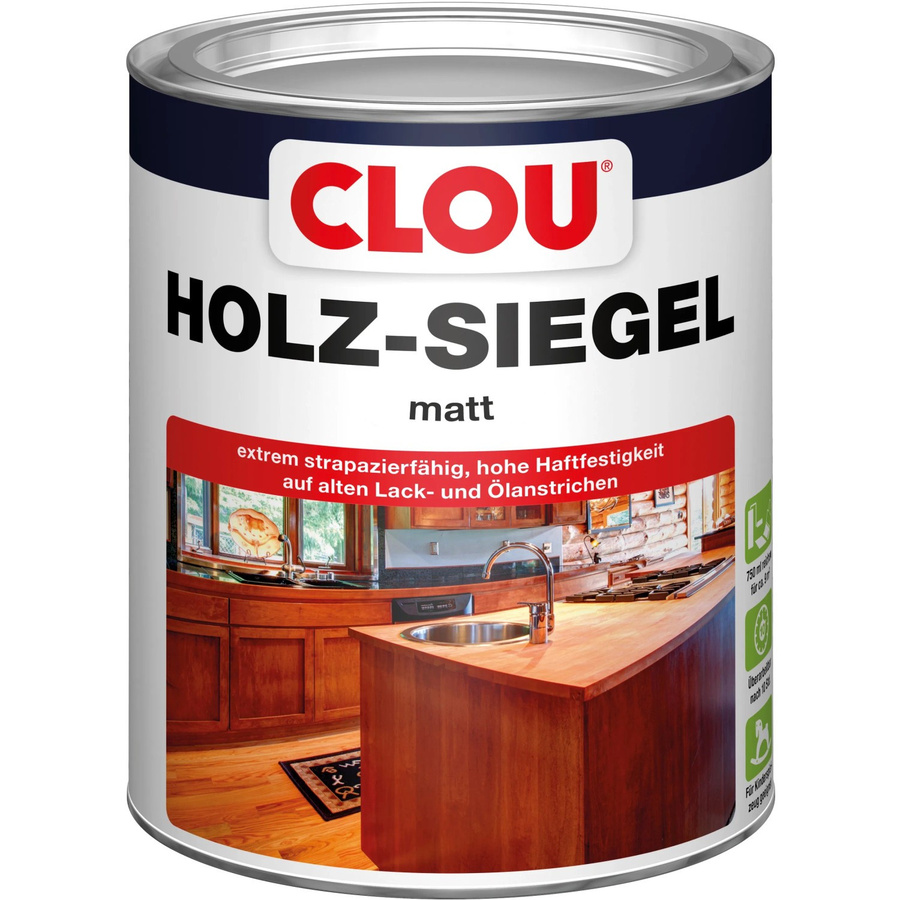 Clou Holz-Siegel Transparent Matt Wetterfest 750 ml - Bild 2