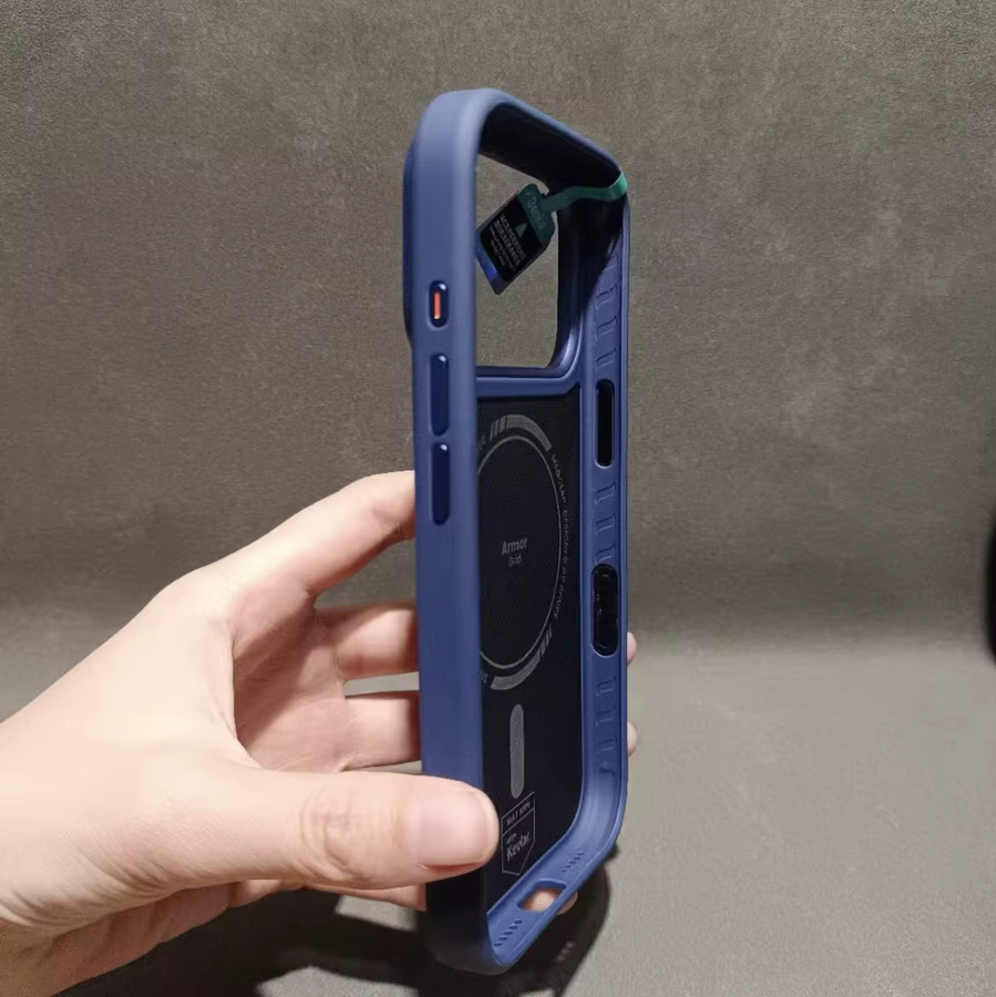 Benks Blue Style Kevlar Serie Schutzhülle aus gewebter Aramidfaser für iPhone 17 Pro Max und iPhone 17 Pro, Farbe: Blau - Bild 3