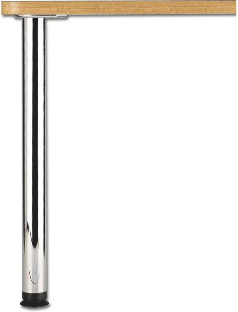 Camar Tischfuß Zoom Rund aus Stahl in Chrom, Durchmesser: 6 cm, Höhe: 110 cm - Bild 1