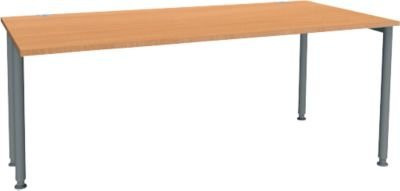 Schäfer Shop Genius Schreibtisch MODENA FLEX, einseitig verkürzt, Buche/Anthrazit, Breite: 180 cm - Bild 1