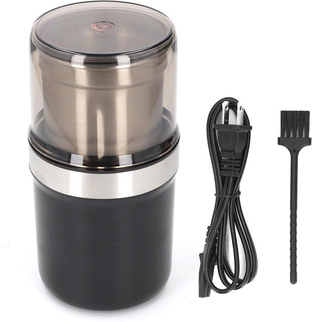 Elektrische Kaffeemühle OutsideWorld mit Edelstahlklinge in Grau, 100g Kapazität - Bild 1