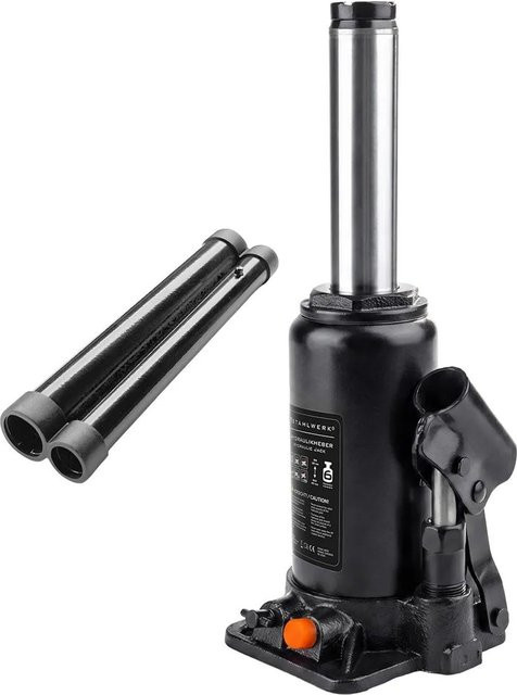STAHLWERK Hydraulikheber 6 T Stempelwagenheber in Schwarz mit Hubbereich 200 bis 405 mm - Bild 1