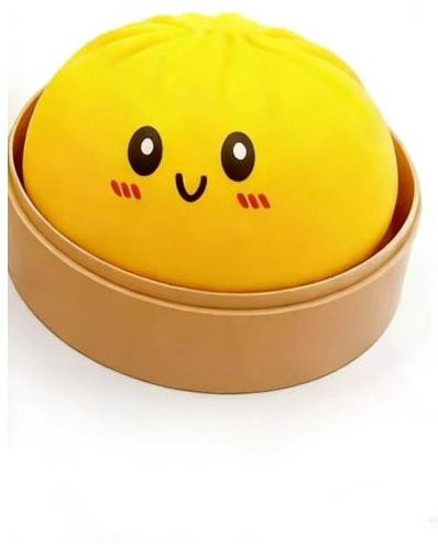 Bai Fen Bai Toys Teigtaschen-Squishies, buntes Brötchen-Spielzeug, gelb - Bild 1