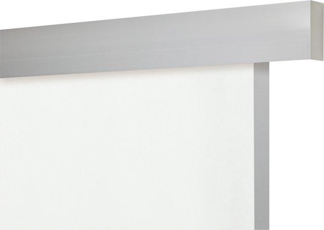 Lifeline Schienen-Set für einflügelige Melamin Schränke aus Aluminium in Silber Matt mit Griff, Länge: 1900 mm - Bild 1