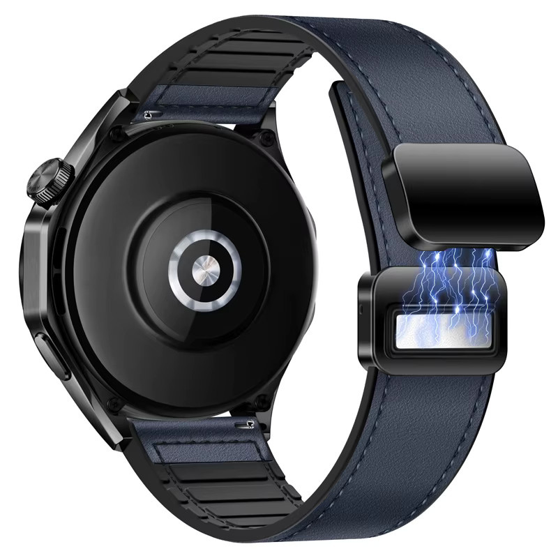 Amazfit Uhrenarmband, Silikon + Leder, 20 mm, 22 mm - Bild 2