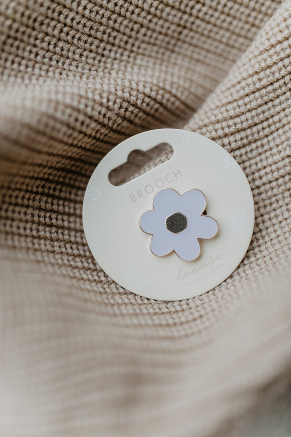 Leevje Brosche Lilac Flower, Unisex - Bild 2