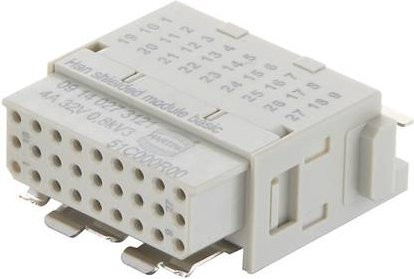 HARTING Einzelmodul 27 Crimpen in Weiß (09140273121) - Bild 1
