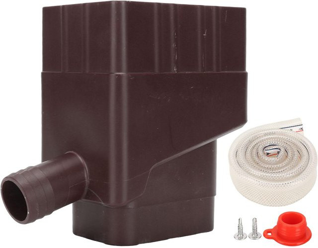 Regenwassersammelsystem Standard mit Wasserumleiter und 40 Zoll Schlauch in Dunkelbraun - Bild 1
