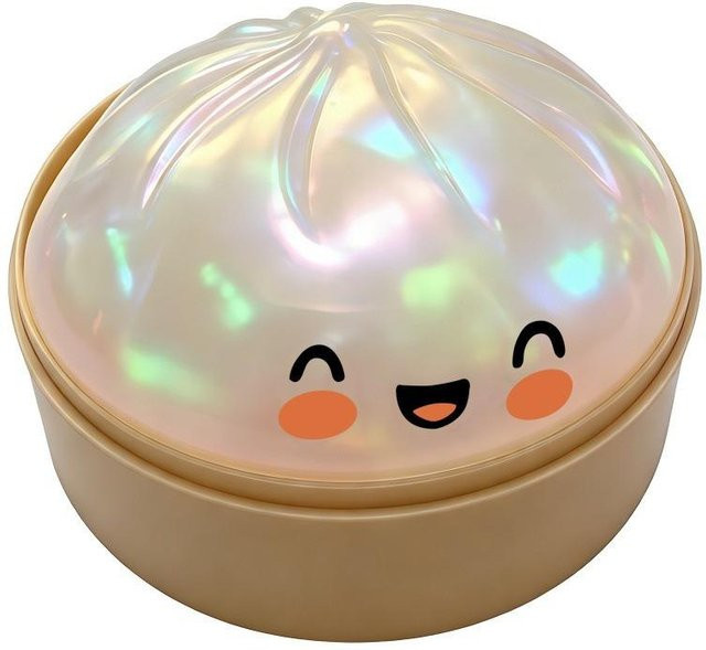 Bai Fen Bai Toys Kristall-Dampfbrötchen-Quetschspielzeug, Blinkend, White - Bild 1