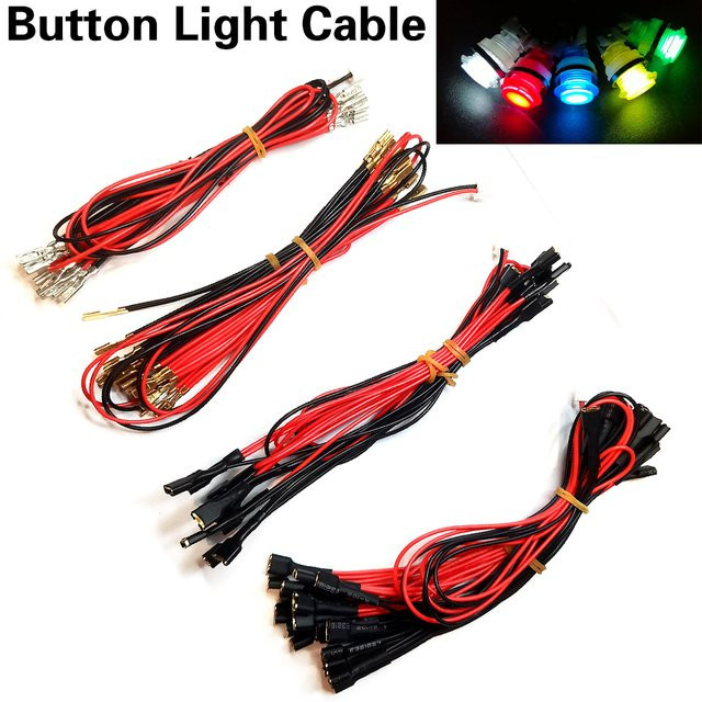 XINWA XINWANG LED Bulb Light Kabel mit 2,8mm und 6,3mm Stecker XH2.0 für DIY Arcade-Maschinen und Game Controller Joystick Boards DC5V - Bild 1