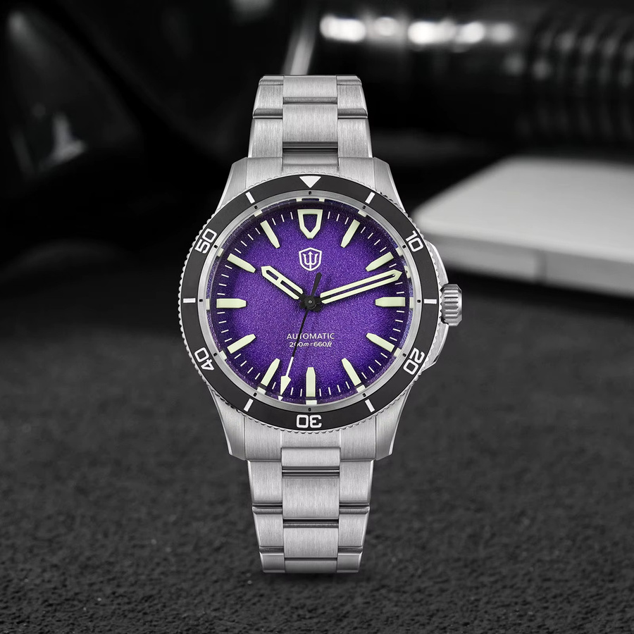 Watchdives Armbanduhr Automatik, Edelstahl, 39 mm, Keramik, Herren - Bild 3