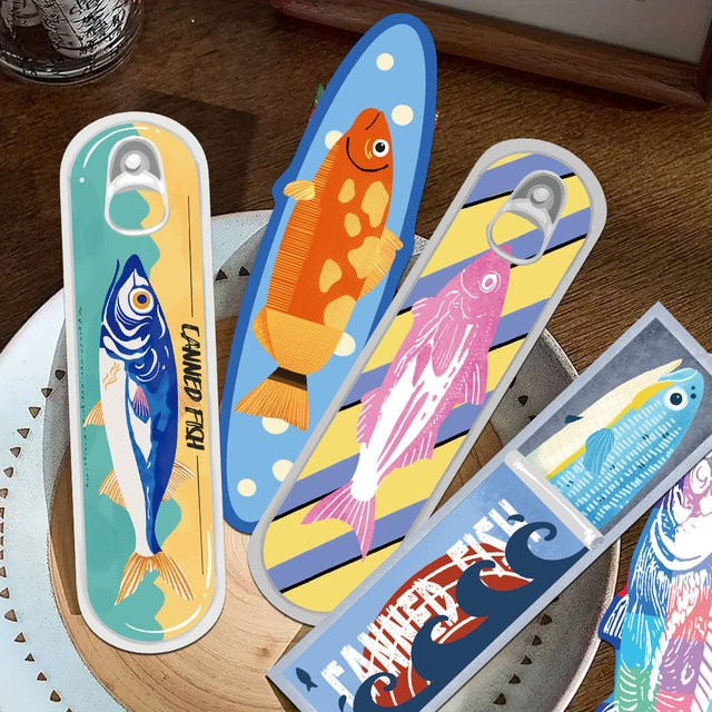 30 Stück handgeschriebene Fisch-Lesezeichen aus Papier in Multicolour für Studenten und DIY-Projekte - Bild 1