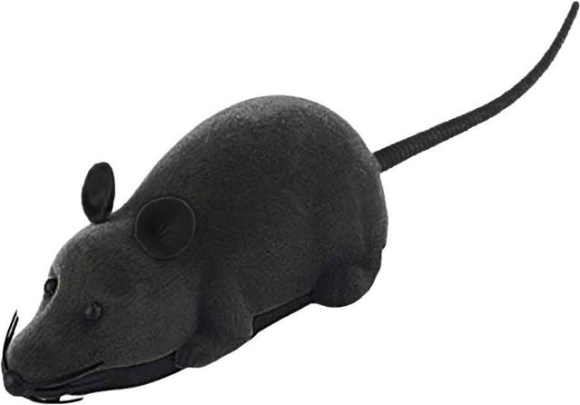 Youhua Elektrische drahtlose Plüsch Maus Ratte Spielzeug, black - Bild 1