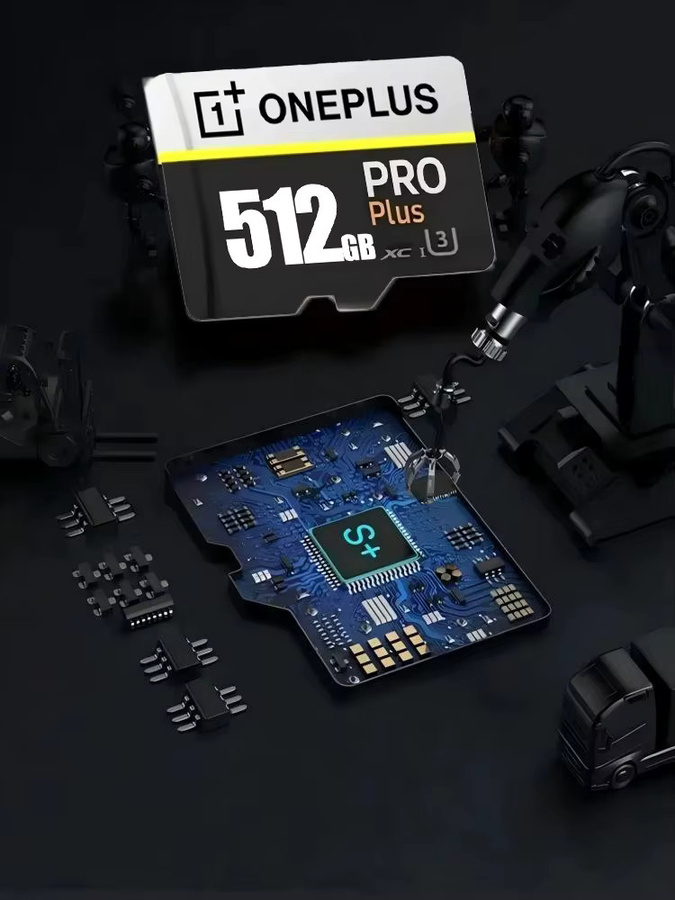 OnePlus Hochgeschwindigkeits-SD-Karte V30 A2 2TB in Schwarz mit Micro TF SD Adapter für Kamera, iPhone und Drohne - Bild 2