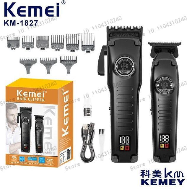 Kemei Haarschneidemaschine, Herren, Schwarz - Bild 1