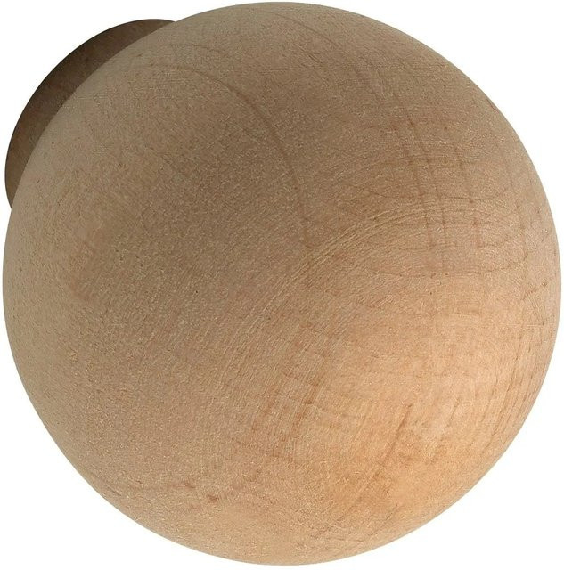 Alles im Griff Möbelknopf Olwen aus Erle in Roh, Durchmesser: 3 cm, Tiefe: 3,4 cm - Bild 1